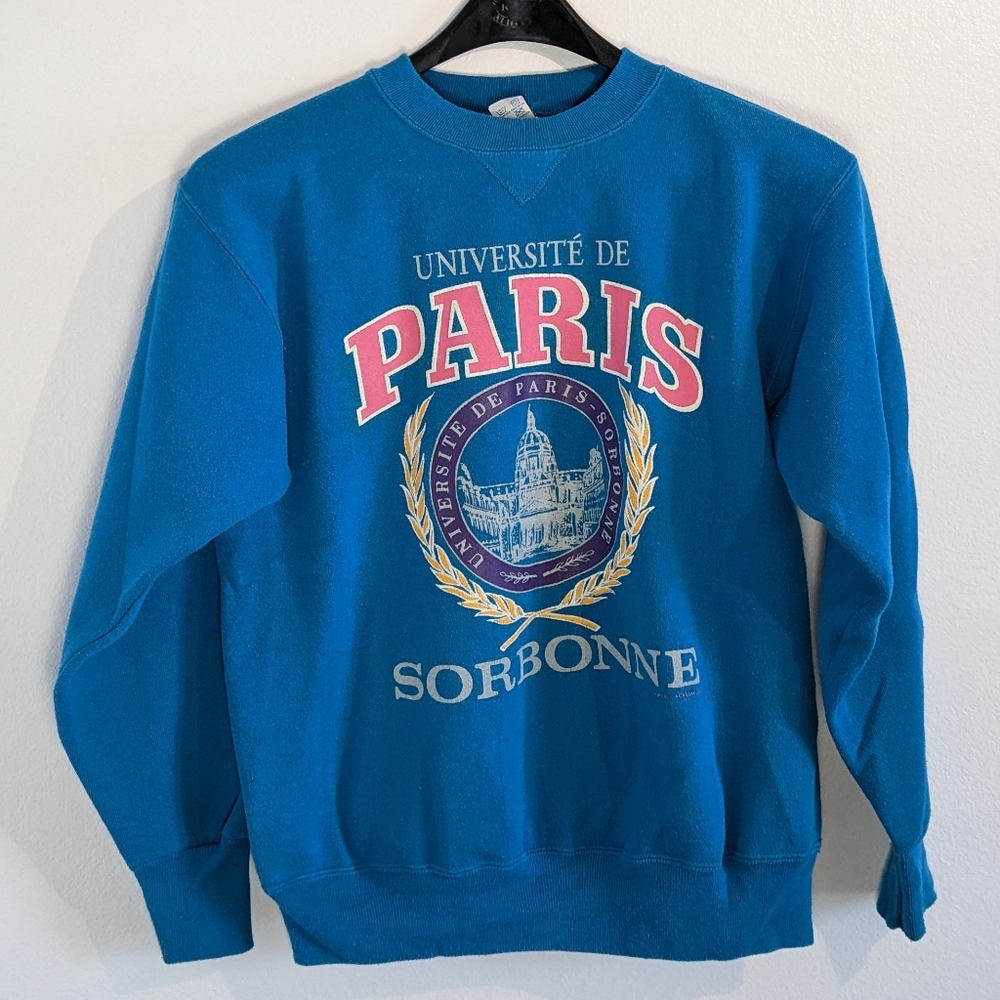 Champion Vintage Universite de Paris Sorbonne|Blue|Medium